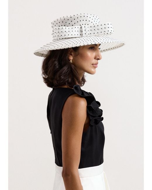 Phase Eight Black Spot Hat