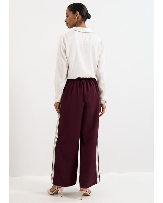 Phase Eight Purple Petite Seren Wide Leg Trousers