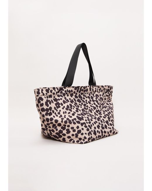 Phase Eight Pink Leopard Print Beach Bag