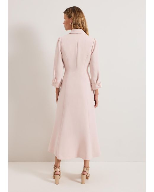 Phase Eight Pink Paloma Tux Midi Dress