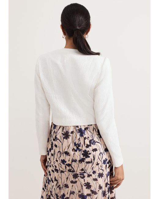Phase Eight White Petite Olivia Jacket