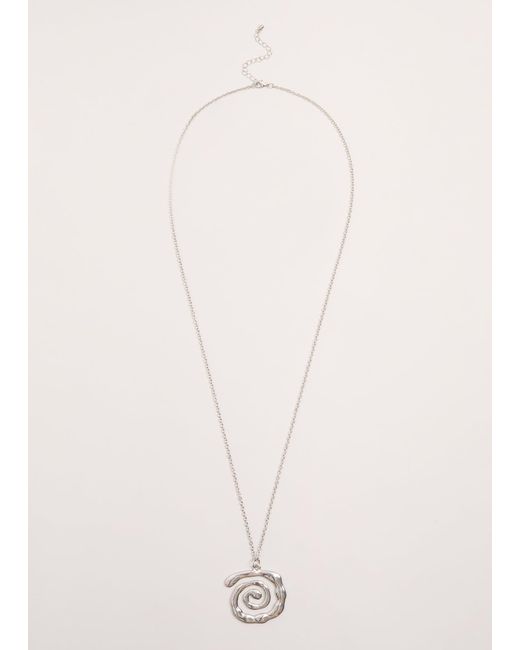 Phase Eight Natural Long Swirl Pendant