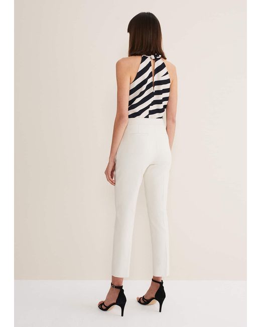 Phase Eight Natural Eira Cigarette Trousers