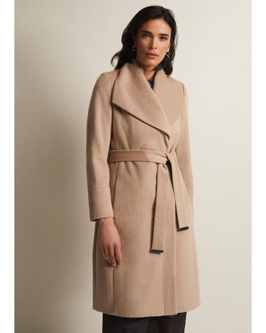 Phase Eight Natural 's Nicci Camel Wool Belted Coat
