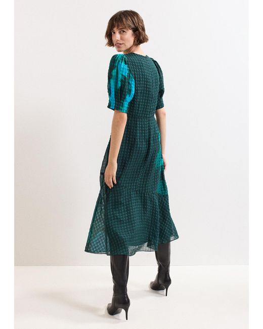 Phase Eight Green Petite Nancy Floral Midi Dress