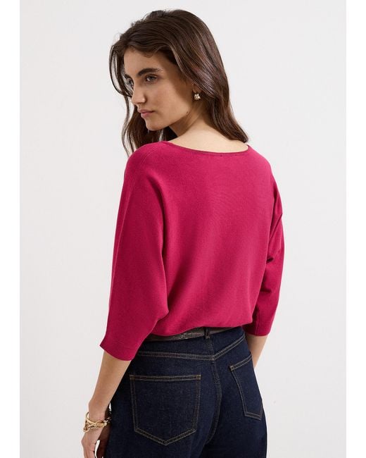 Phase Eight Red Cristine Knit Jumper