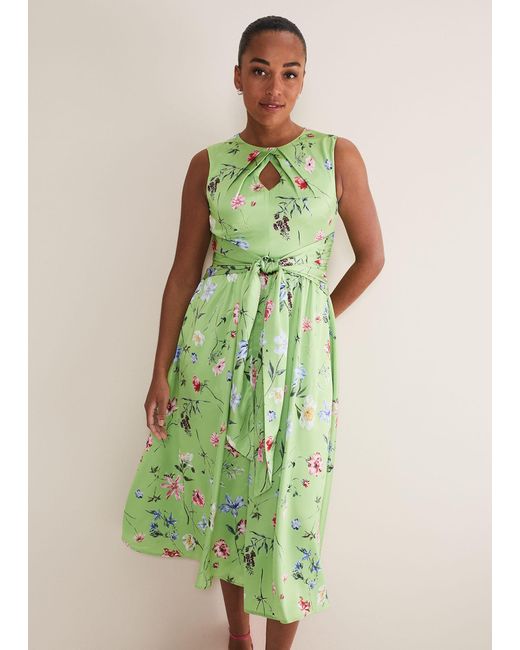 Phase eight lime green hot sale dress