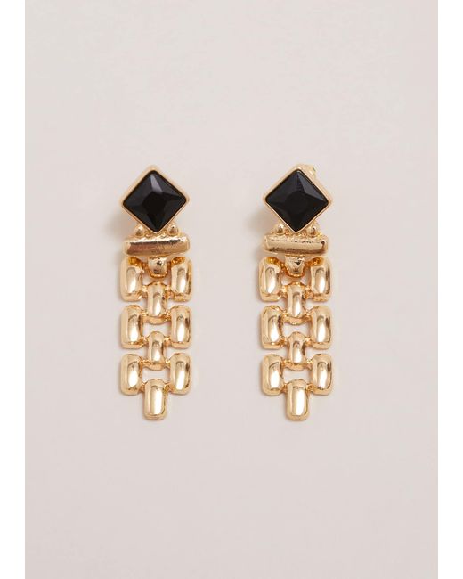 Phase Eight Natural Chain Drop Earrings