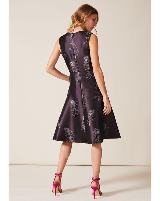 Phase Eight Black Rosanna Jacquard Dress
