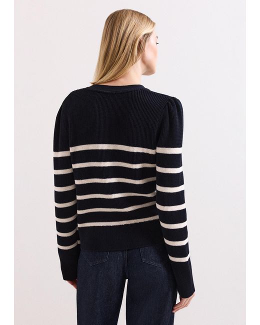 Phase Eight Black Grace Stripe Cardigan