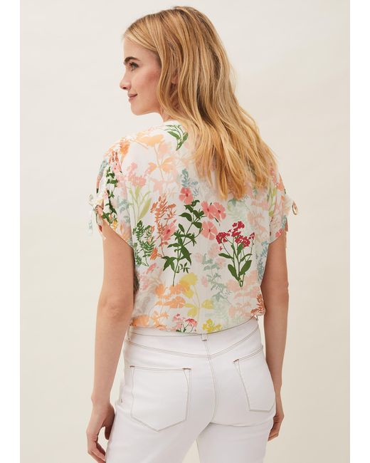 Phase Eight Multicolor Remee Floral Print Shirt