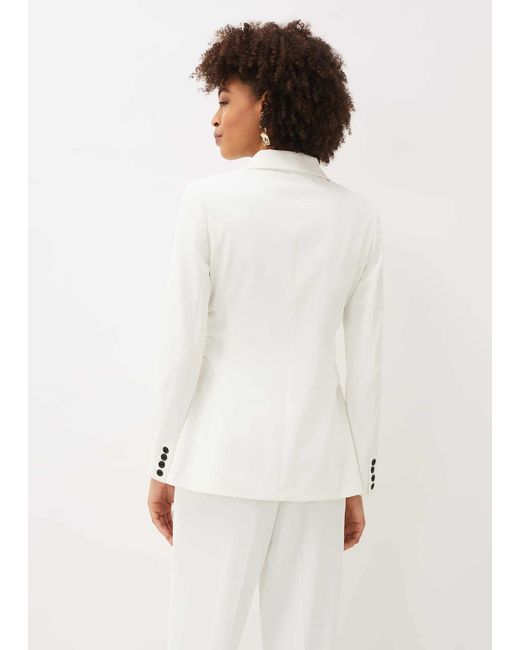 Phase Eight White Solange Blazer