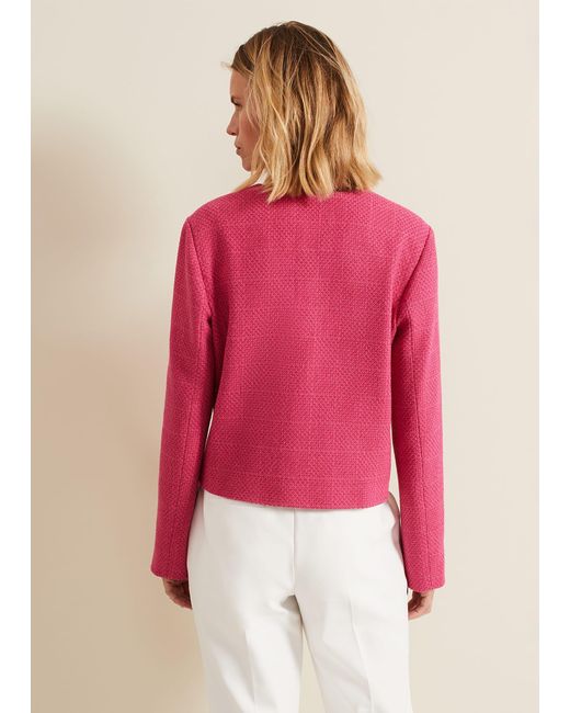 Phase Eight Pink Ripley Boucle Jacket