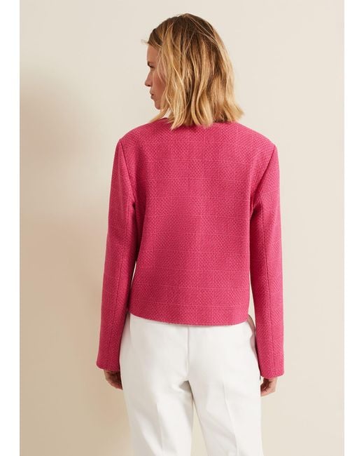 Phase Eight 's Ripley Pink Boucle Jacket