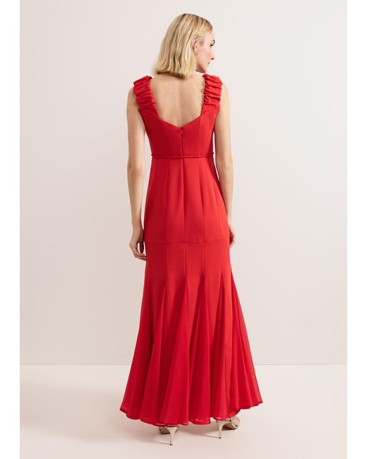 Phase Eight Red Ansley Strappy Maxi Dress