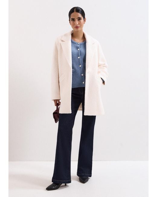 Phase Eight Natural Malin Wool Coat