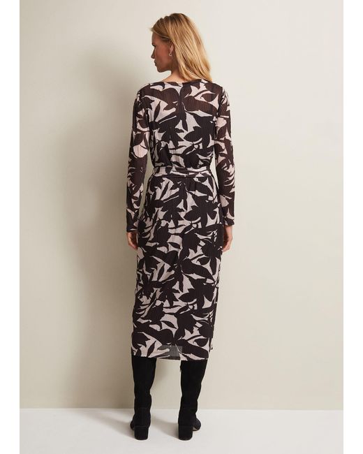 Phase Eight Natural Yvonne Floral Midi Dress