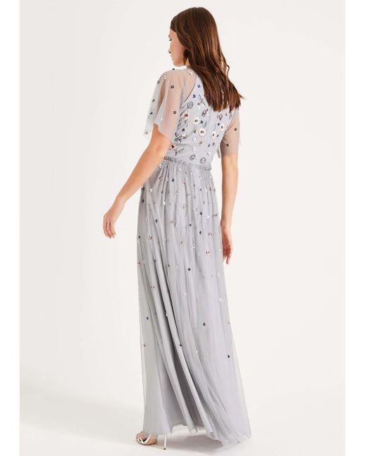 Phase Eight White Celestra Embellished Maxi Dress