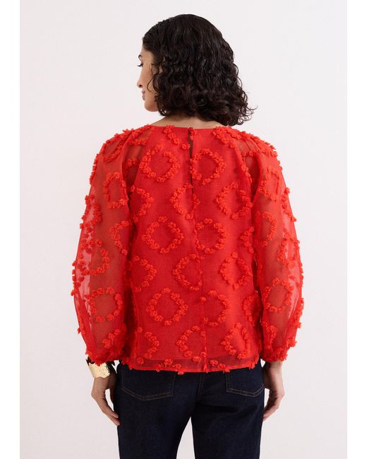 Phase Eight Red Shayla Blouse