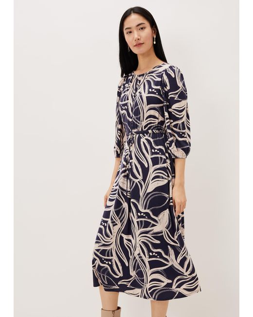 Phase Eight Multicolor Carley Print Jersey Midi Dress
