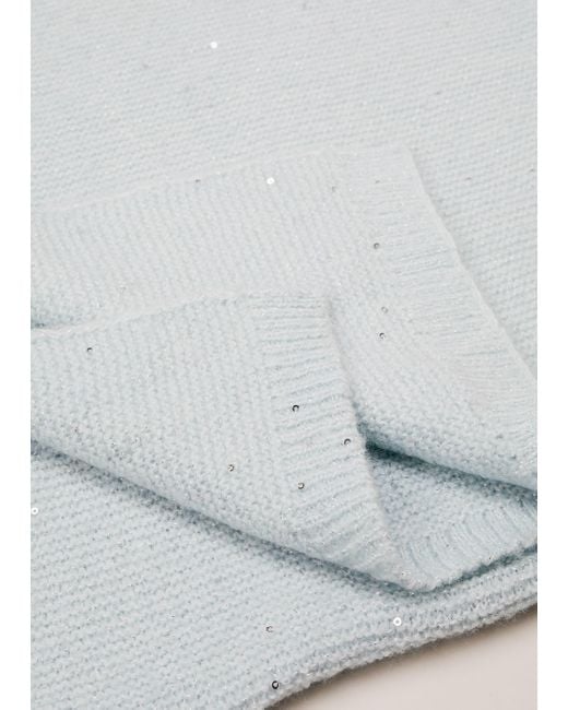 Phase Eight White Sequin Scarf