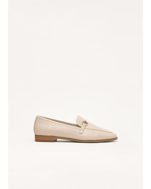 Phase Eight Natural Leather Detail Loafers