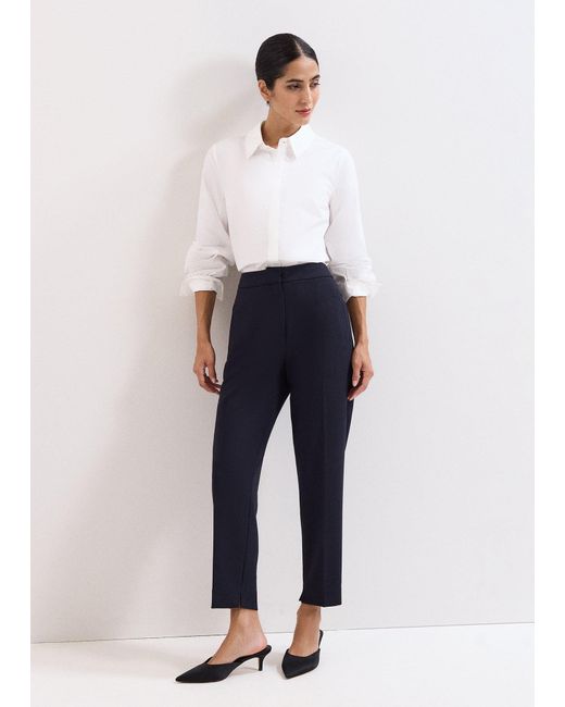 Phase Eight Blue Fara Taper Tailored Trouser