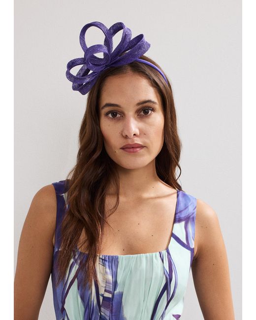 Phase Eight Blue Bow Headband