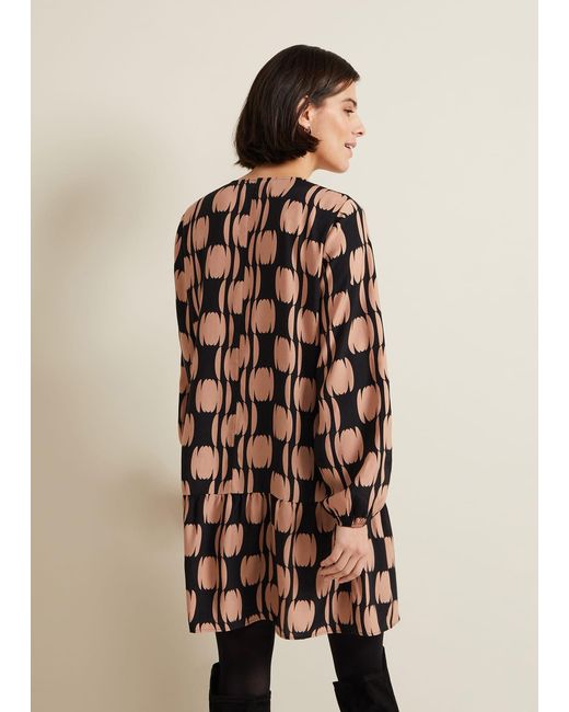 Phase Eight Natural Penele Spot Swing Dress