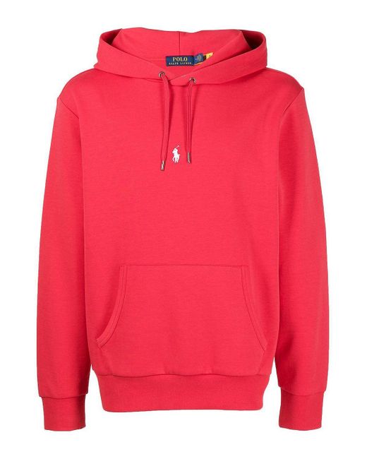 Polo Ralph Lauren Central Pp Hoodie in Red for Men | Lyst
