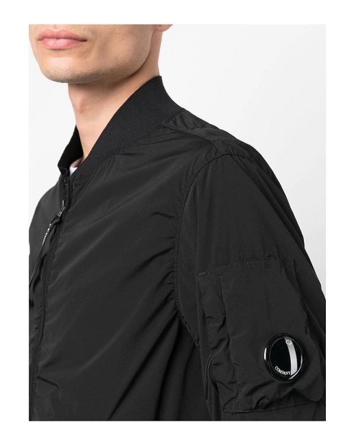 C.P. Company Nycra-r Bomber Jacket in Black for Men | Lyst