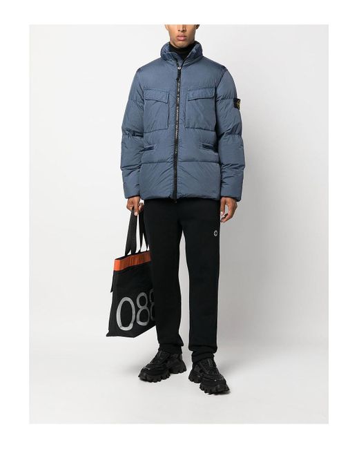 Stone Island Garment Dyed Crinkle Reps R-ny Down Jacket in Blue for Men |  Lyst