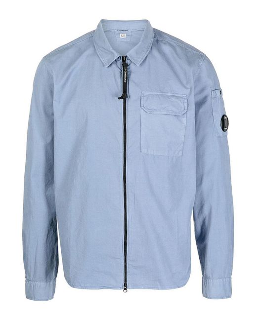 C.P. Company Cotton Gabardine Ls Zip 