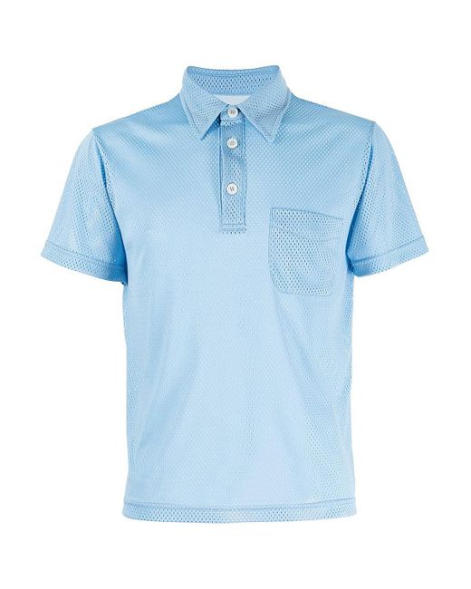 Anglozine Pool 3 Button Polo Shirt in Blue for Men | Lyst UK