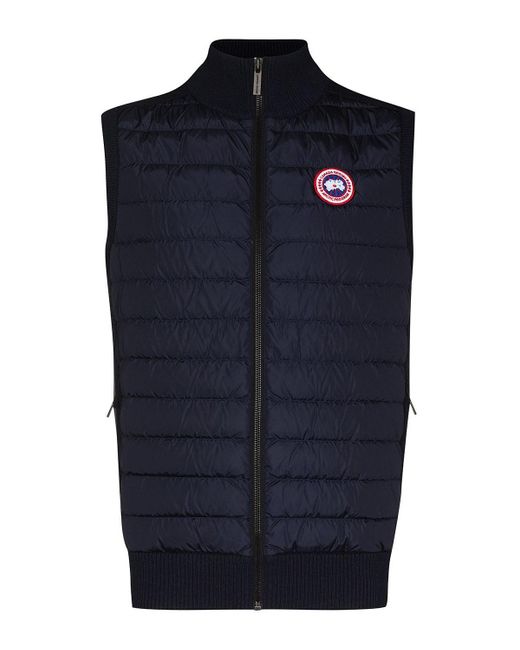 Canada Goose Hybridge Knit Vest in Blue for Men | Lyst