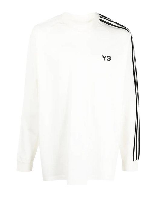 Y-3 3s Ls Tee in White for Men | Lyst