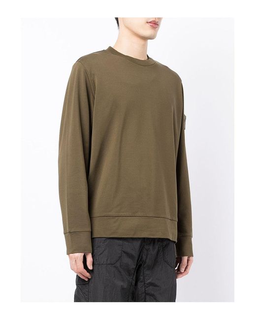 stone island garment dyed ghost sweatshirt