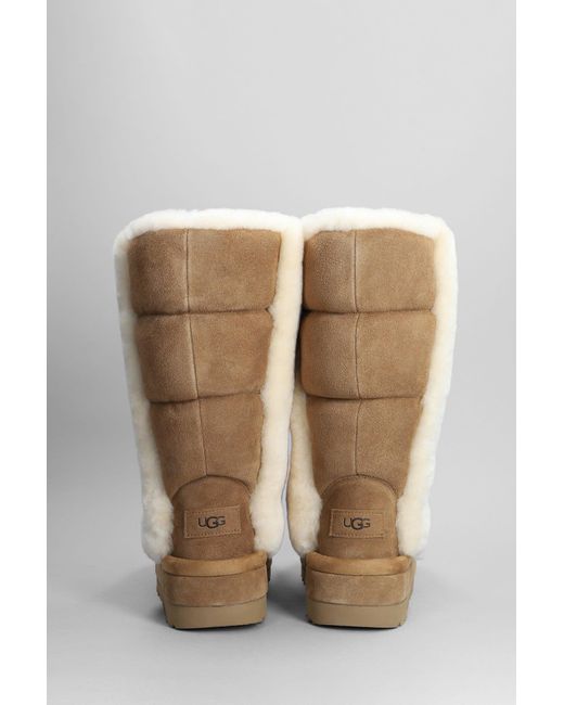 UGG Classic Chillapeak Tall Sheepskin/suede Classic Boots in Brown | Lyst