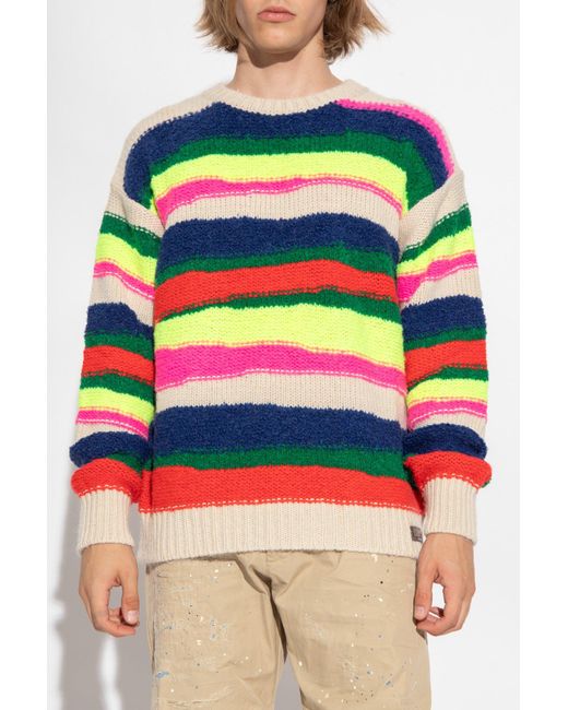 DSquared Multicolour Striped Sweater Lyst UK