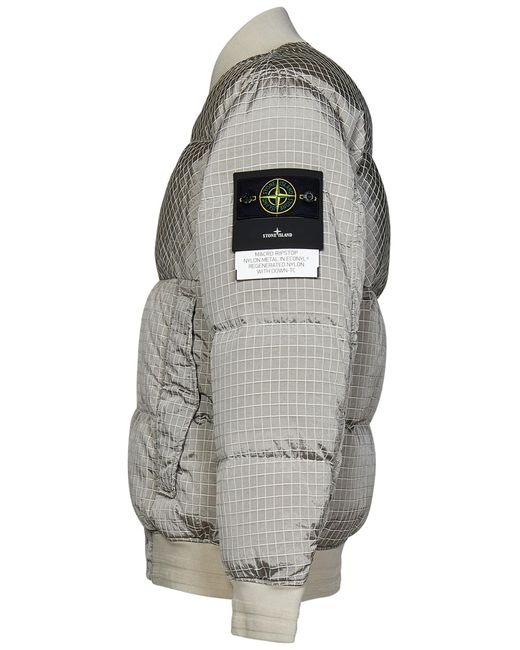 Stone Island - Quilted Hooded Shell Down Jacket - Gray Stone Island