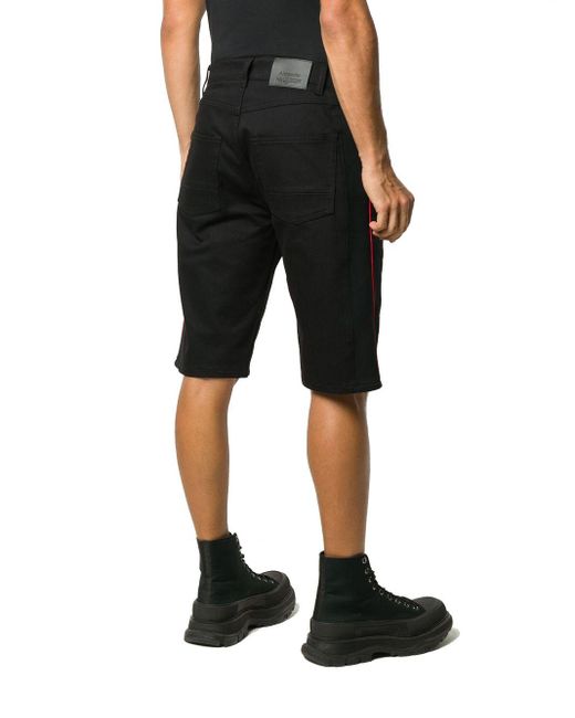 Alexander McQueen Cotton Shorts in Black for Men - Save 35% - Lyst