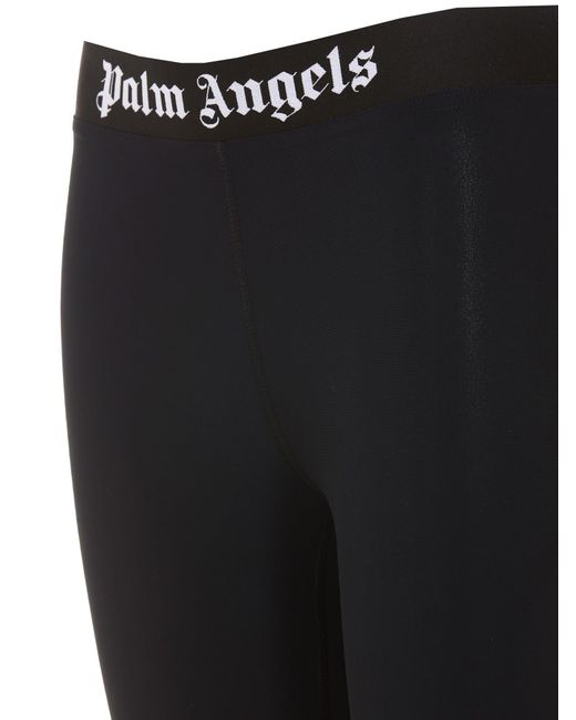 Palm Angels Band Logo Leggings in Black