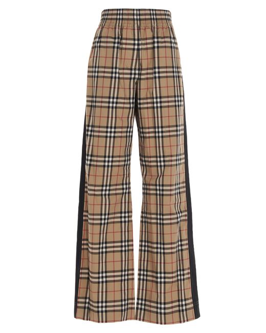Burberry Louane Pants in Natural | Lyst