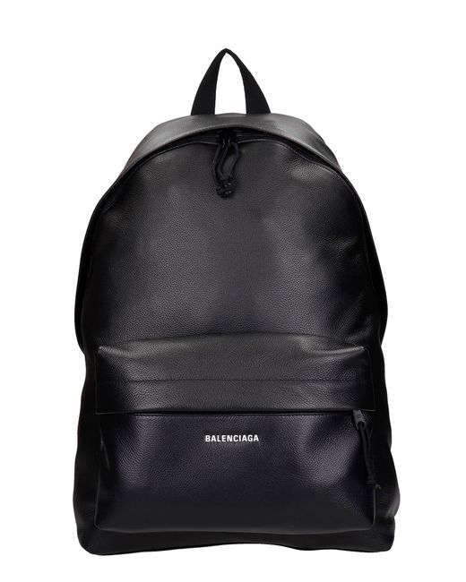 Balenciaga Backpack In Leather - Men in Black for Men - Lyst