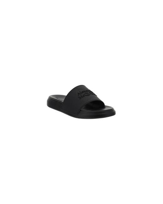 Alexander McQueen Rubber Logo Sliders 