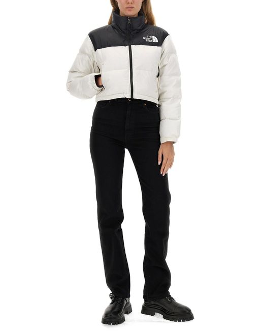 The North Face Jacket With Logo in White | Lyst