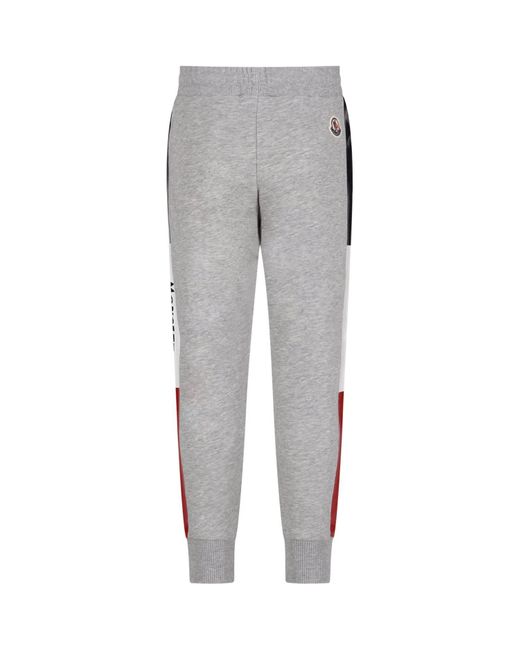 Moncler Cotton Grey Boy Sweatpants With Logo in Gray for Men | Lyst