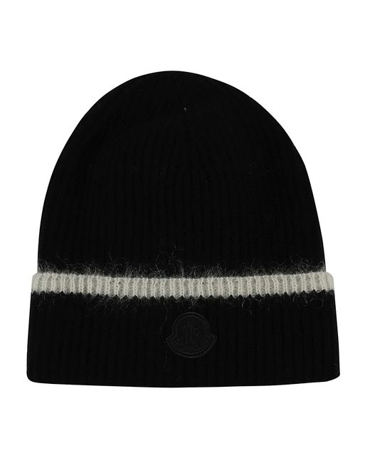 Moncler Ribbed Knit Classic Beanie in 