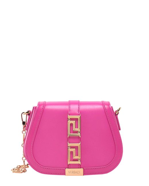 Versace Greca Goddess Shoulder Bag in Pink | Lyst