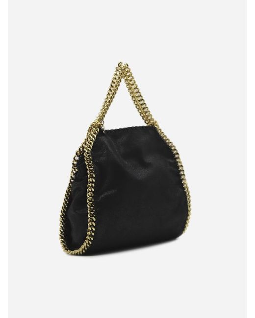 Stella McCartney Falabella Mini Tote Bag in Black | Lyst